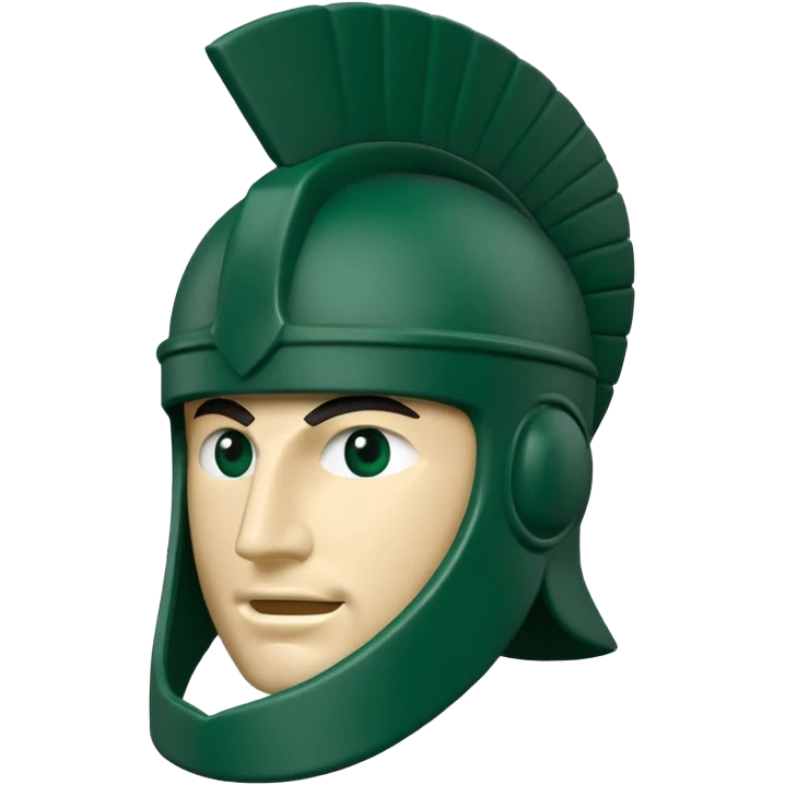 Michigan state sparty green  emoji