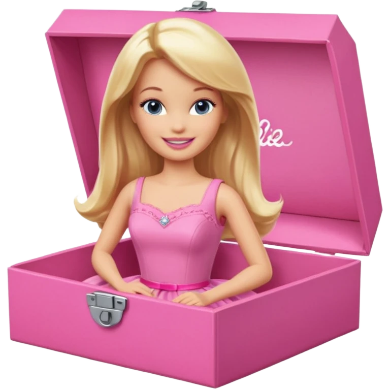 Barbie in a pink box emoji