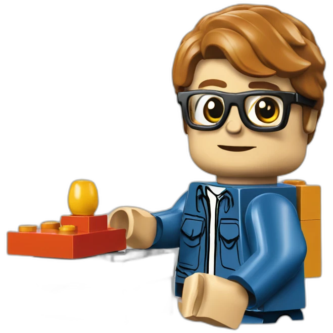 Programmer Lego like emoji