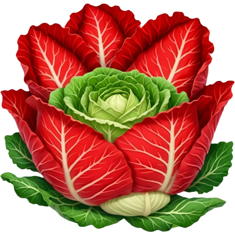 Korean kimchi cabbage leaves emoji