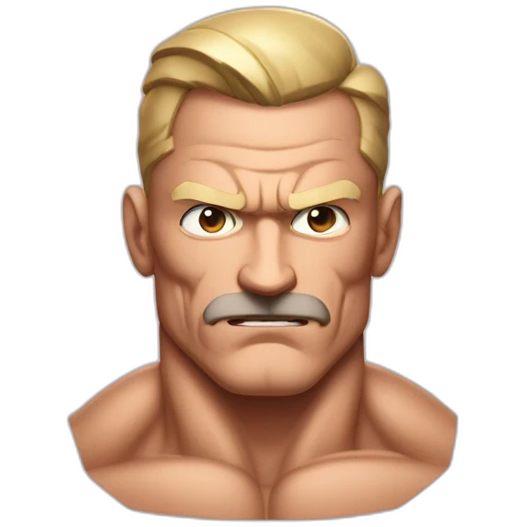 ultra muscular pro bodybuilder vascular ヒトラー national socialist leader 2nd world war face facial expression emoji