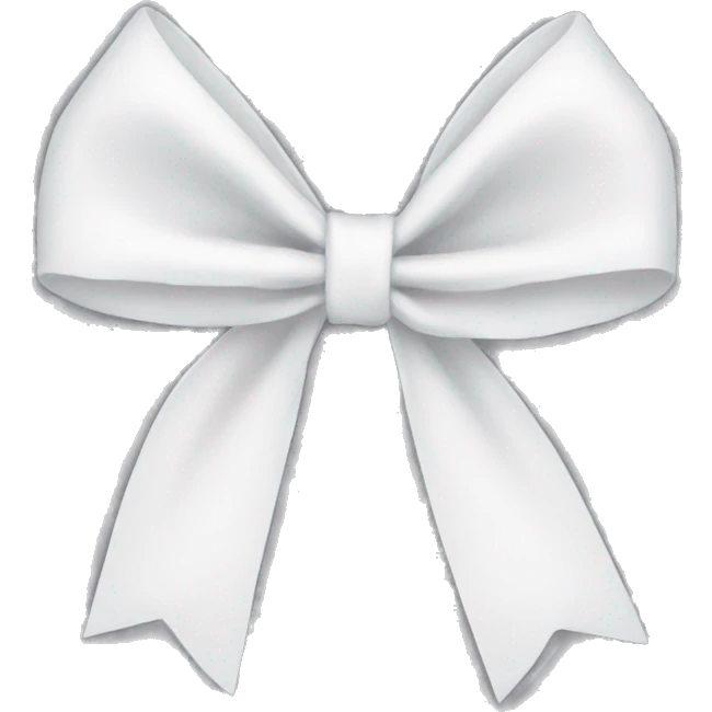 White bow  emoji