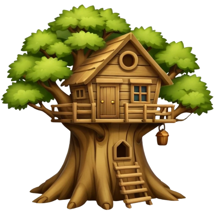 tree hut emoji