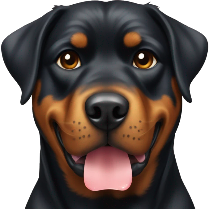 Rottweiler with Soap  emoji