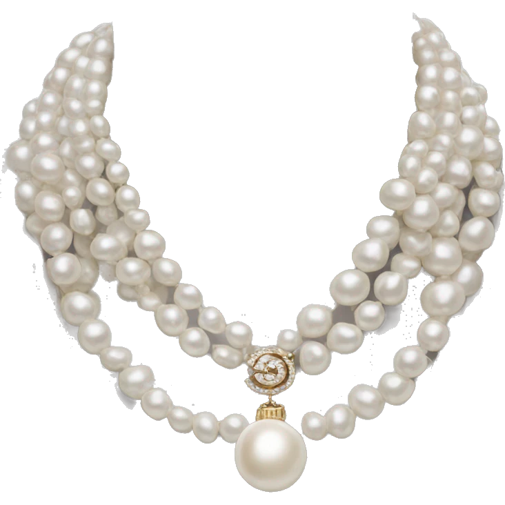 Chanel Pearl necklace  emoji