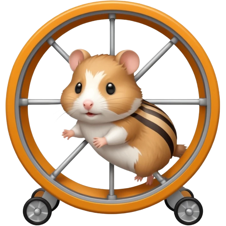 hamster running in hamster wheel emoji