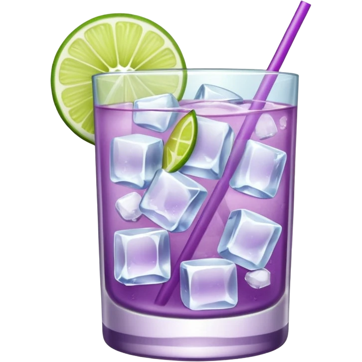 Cocktail light purple emoji