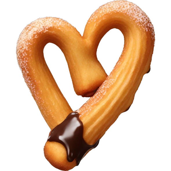 Churro with chocolate dipped tip  emoji