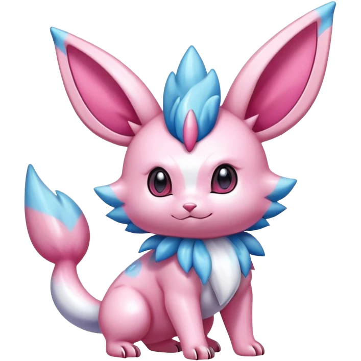 Shiny Exotic Sylveon-Skitty-Nidorino-Hybrid-Creature emoji
