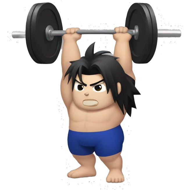 Powerlifter deadlift sasuke emoji