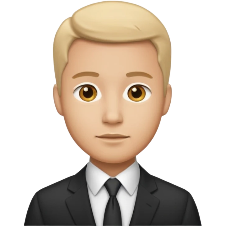 office worker with suit emoji