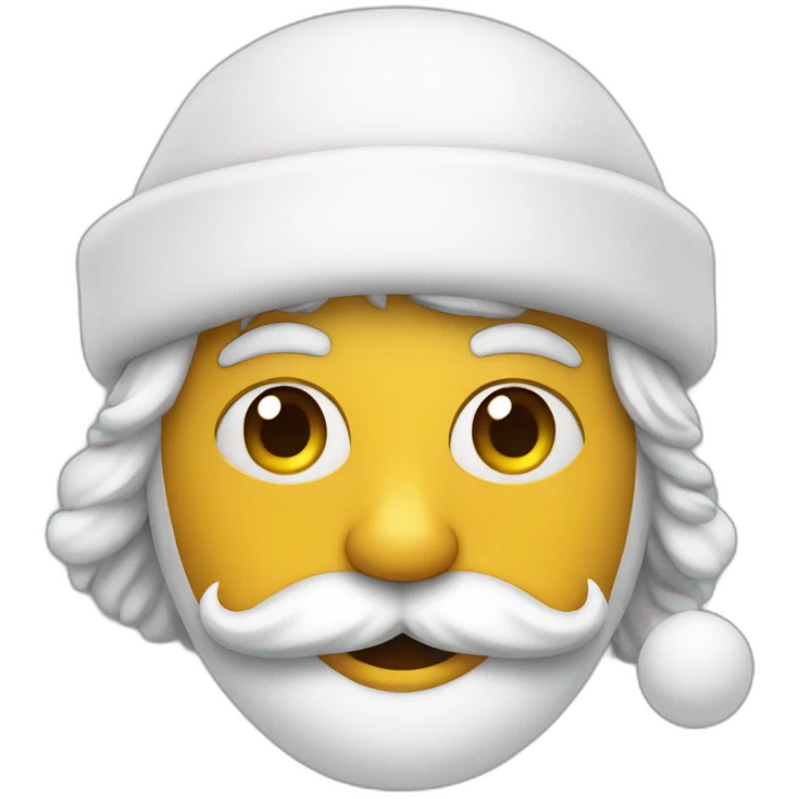 Un chat avec un costume de père Noël emoji