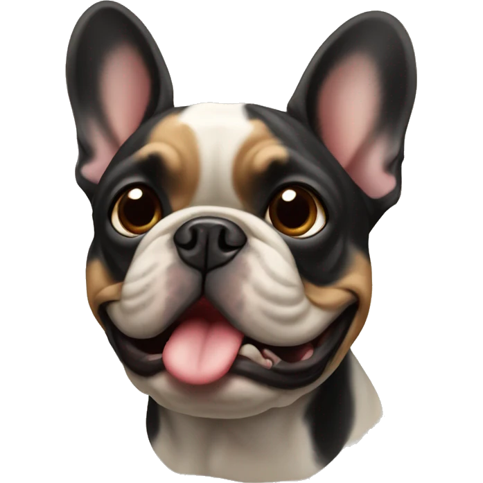 French bulldog black &tan  emoji