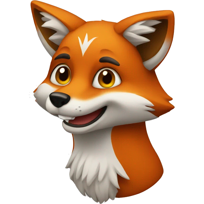 Witty fox  emoji