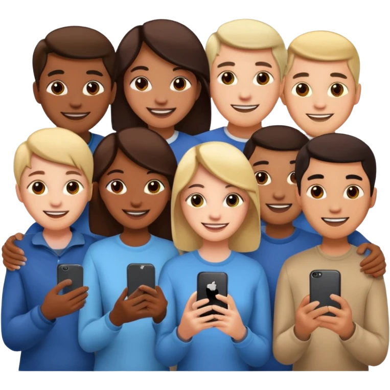 people searching something with iphone emoji