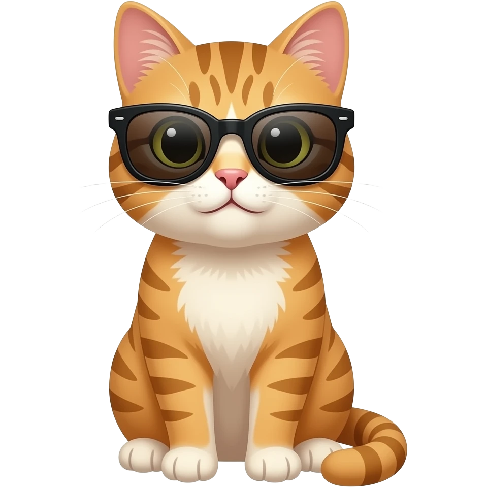 Cat wearing sunglasses emoji