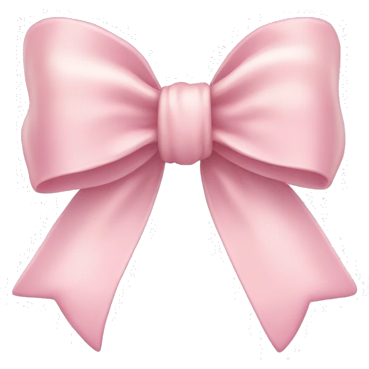 Light pink bow emoji