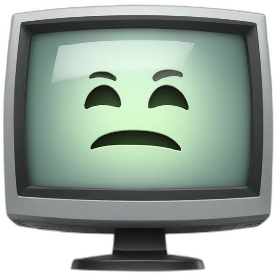 broken computer monitor emoji