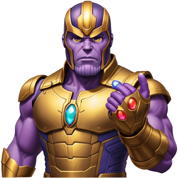 Thanos with Infinity Gauntlet emoji
