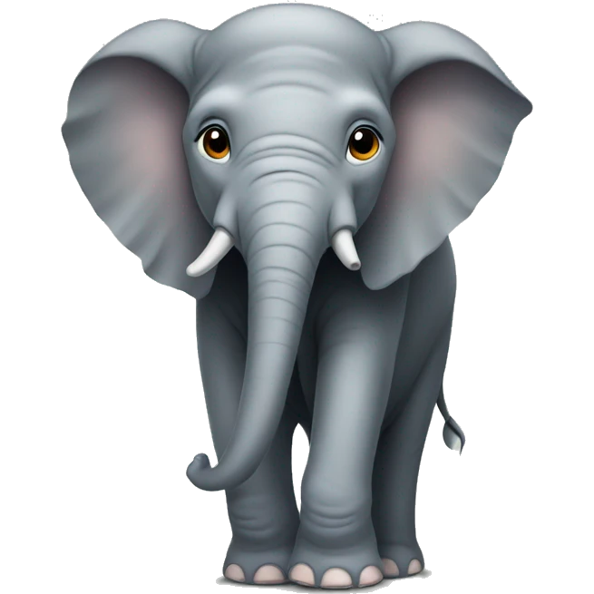 hiding elephant emoji