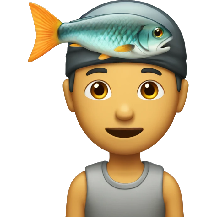 Person with fish on head emoji