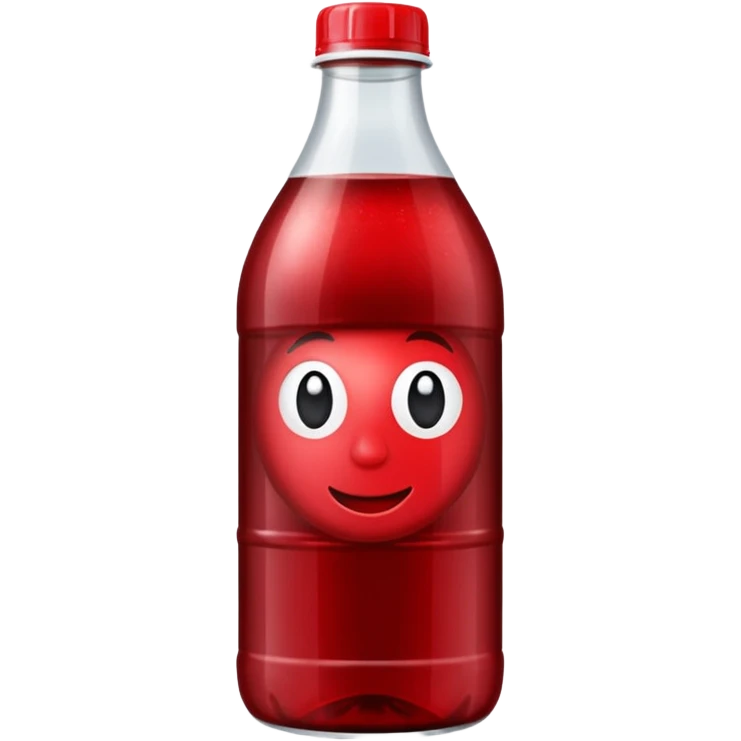 sobolo emoji (ghanain drink)  in a plastic bottle and make the juice dark red emoji