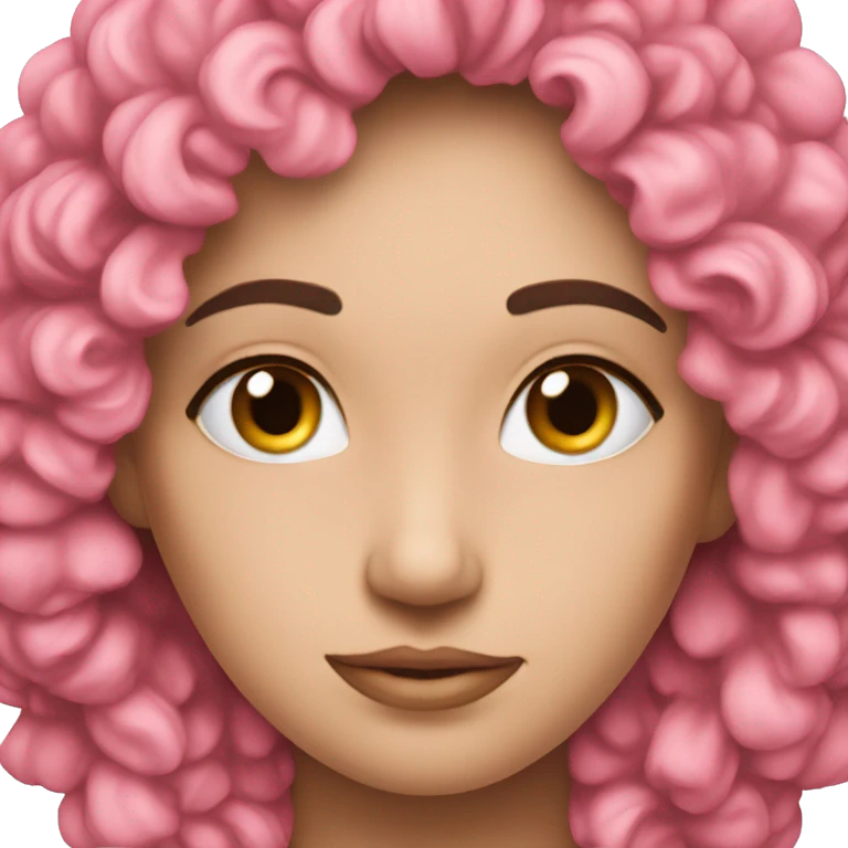 Um veado rosa emoji