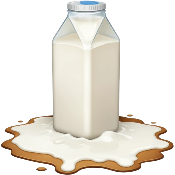 Milk on the floor emoji
