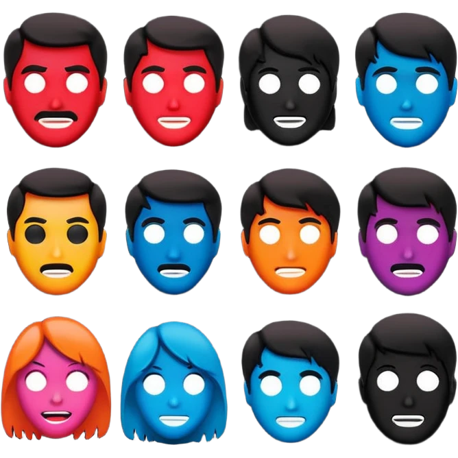 GENERAME   8  ICONOS individuales  TIPO EMOJI SILUETEADOS SIN FONDO   ESTILO RETRO OCHENTERO CON LA TEMATICA DE LA PELICULA  The Evil Dead (Posesión infernal) emoji