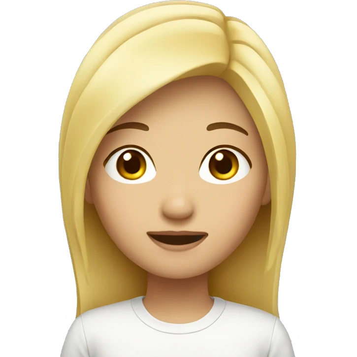asian girl blond emoji