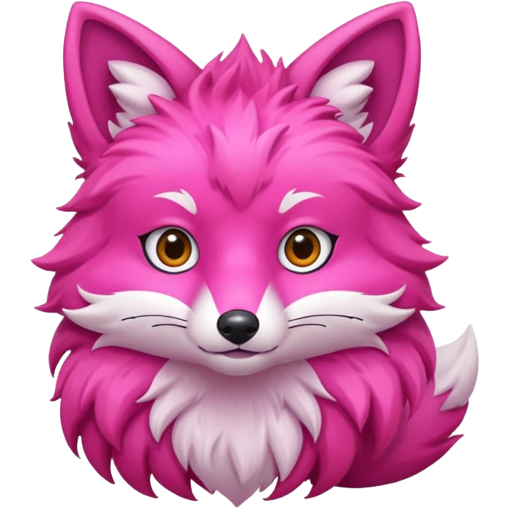 Pink fox emoji