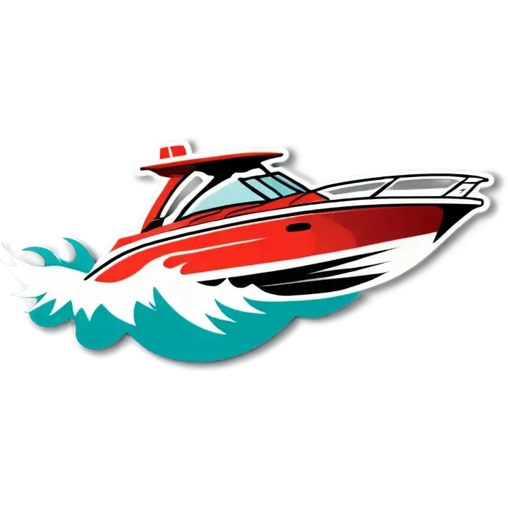 sport boat in waves emoji