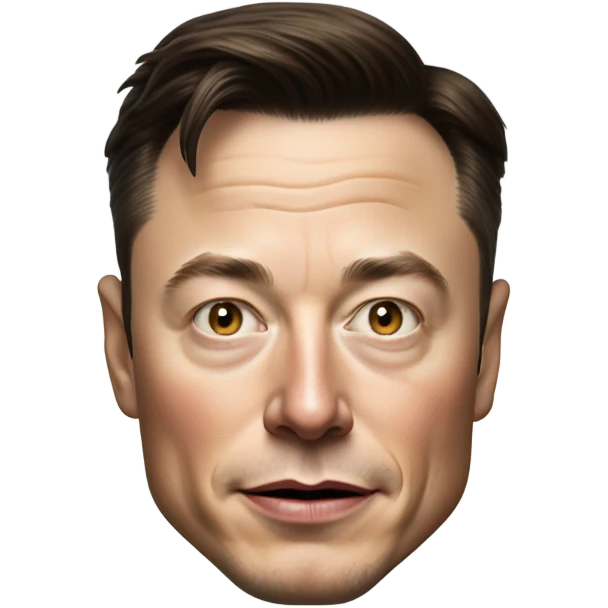 photorealistic elon musk emoji