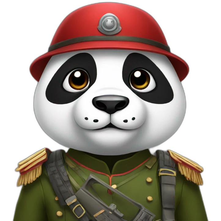 Panda soldat emoji