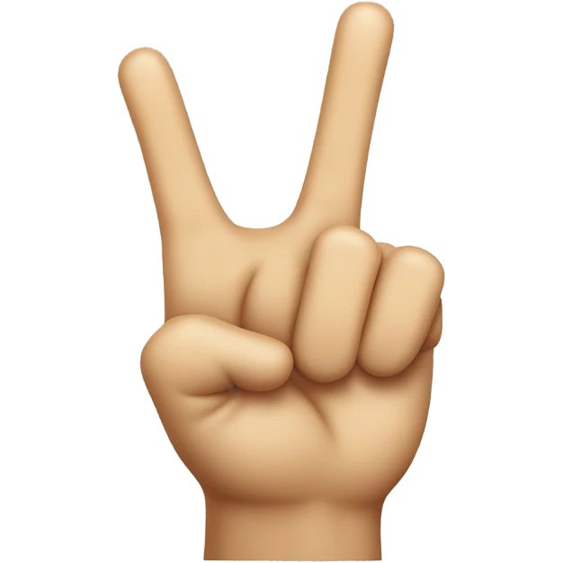 Cute middle finger emoji