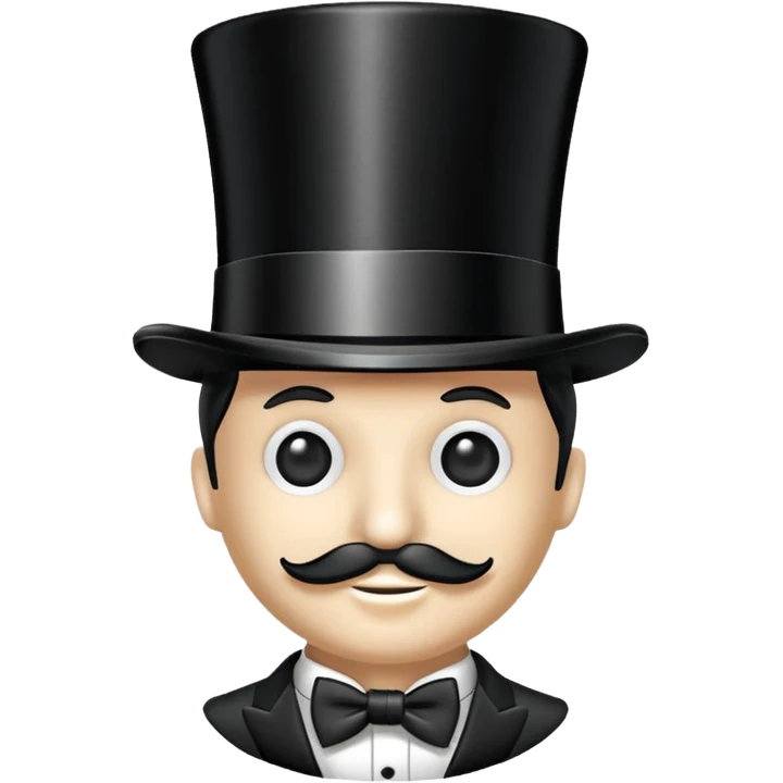 monopoly top hat emoji