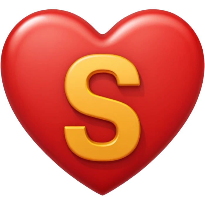 The Letter S in a Heart emoji