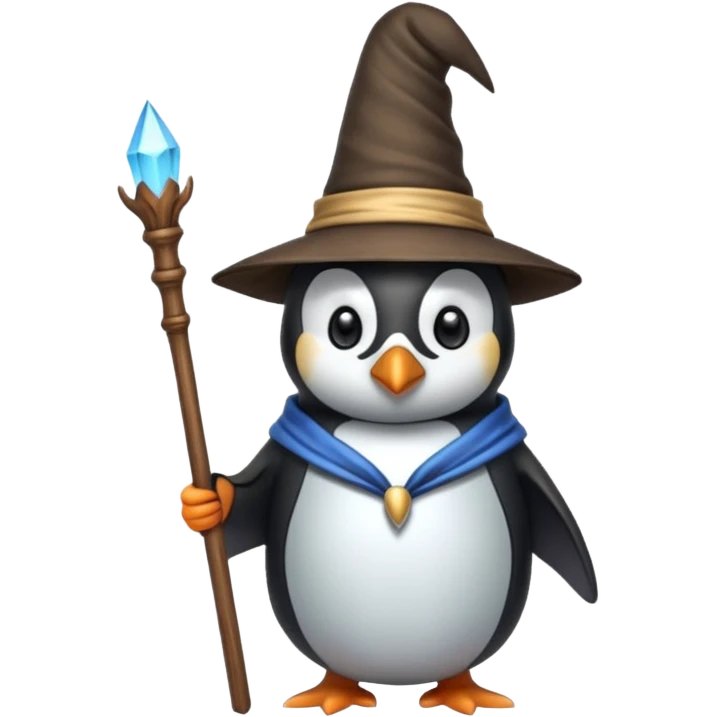 Penguin Wizard emoji