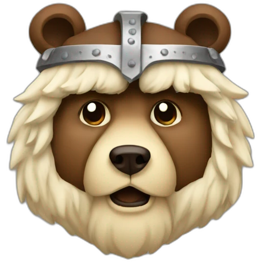 Viking bear emoji