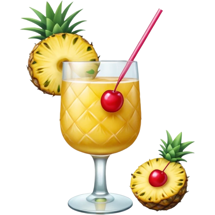 pineapple cocktail  emoji