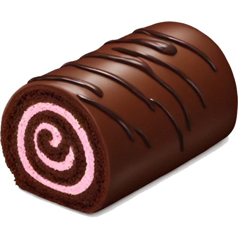 Chocolate Cake roll  emoji