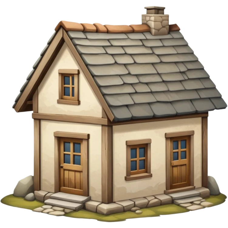 cottage house emoji