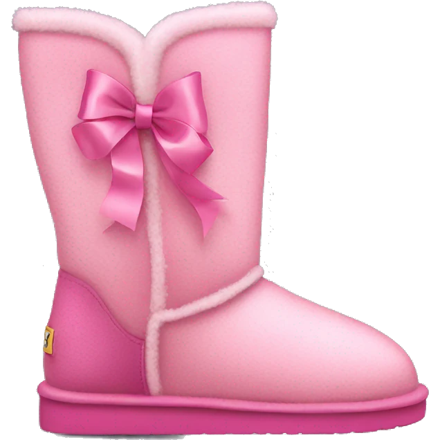 pink uggs with ribbon emoji