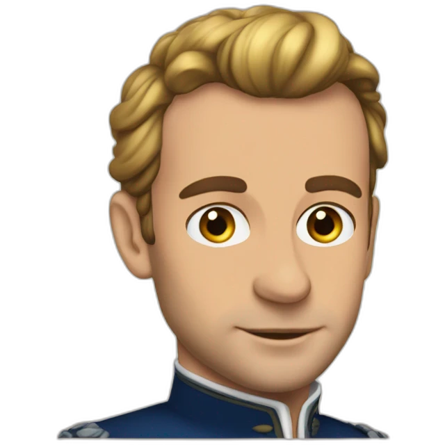 Macron habillé en princesse emoji