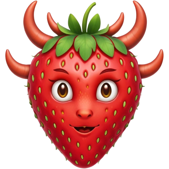  a strawberry with horns  emoji