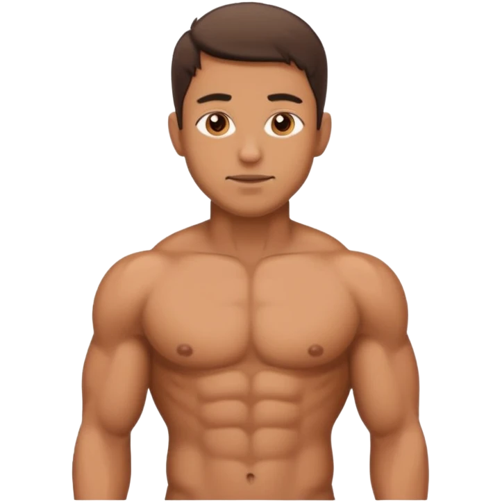 Naked man with penis emoji