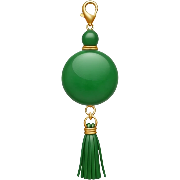 green jade ade tassel pendant emoji