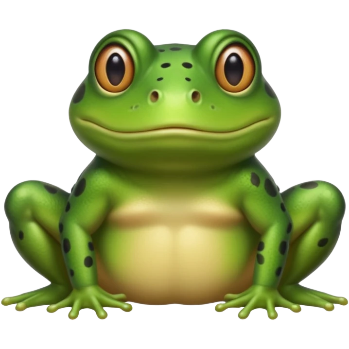 A bullfrog with my face on place of the bullfrog face to combine into a cartoon version of myself as a bullfrog  emoji