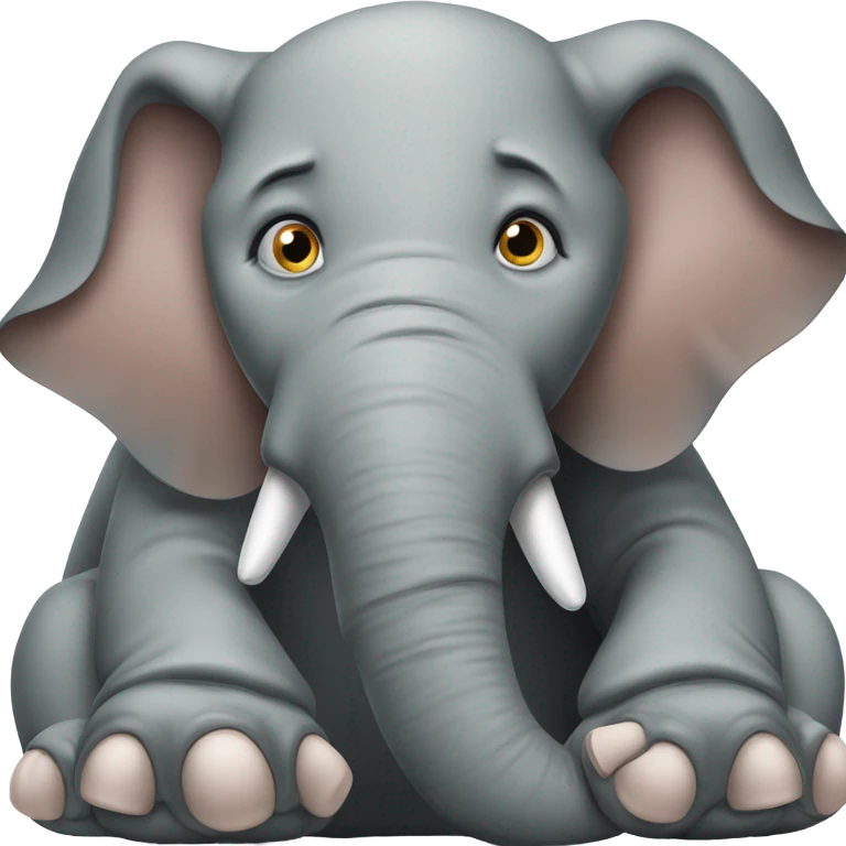 Sick elephant emoji