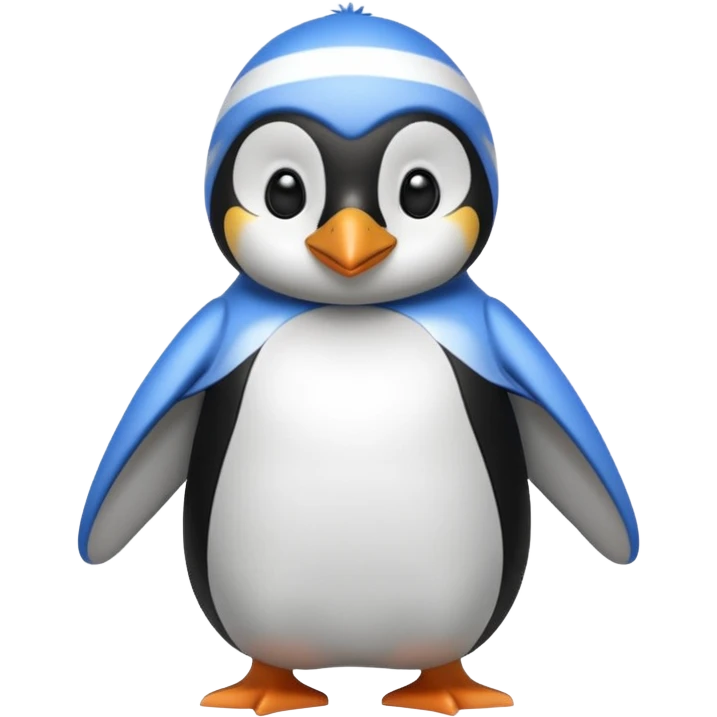 Pinguino con pijama emoji